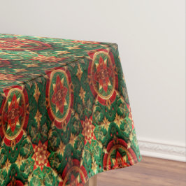 Red Green Decorative Holiday Tablecloth テーブルクロス