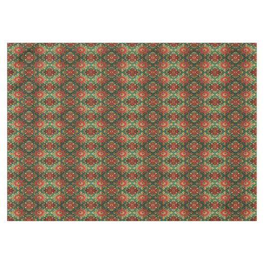 Red Green Decorative Holiday Tablecloth テーブルクロス (正面(横))