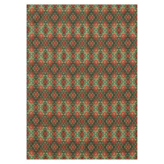 Red Green Decorative Holiday Tablecloth テーブルクロス (正面)