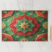 Red Green Decorative Holiday Tearaway Placemat ペーパーパッド (インサイチュ)