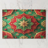 Red Green Decorative Holiday Tearaway Placemat ペーパーパッド (正面)