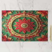 Red Green Decorative Holiday Tearaway Placemat ペーパーパッド (インサイチュ)