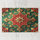 Red Green Decorative Holiday Tearaway Placemat ペーパーパッド (正面)