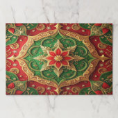 Red Green Decorative Holiday Tearaway Placemat ペーパーパッド (正面)