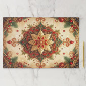 Red Green Decorative Holiday Tearaway Placemat ペーパーパッド (インサイチュ)