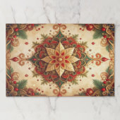 Red Green Decorative Holiday Tearaway Placemat ペーパーパッド (正面)