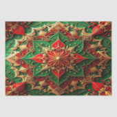 Red Green Decorative Holiday Tissue Paper 薄葉紙 (正面)