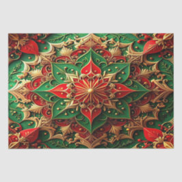 Red Green Decorative Holiday Tissue Paper 薄葉紙