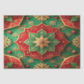 Red Green Decorative Holiday Tissue Paper 薄葉紙 (正面)