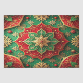 Red Green Decorative Holiday Tissue Paper 薄葉紙