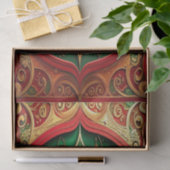 Red Green Decorative Holiday Tissue Paper 薄葉紙 (ギフト)