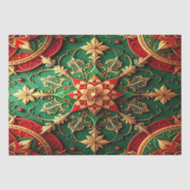 Red Green Decorative Holiday Tissue Paper 薄葉紙