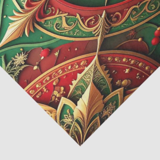 Red Green Decorative Holiday Tissue Paper 薄葉紙 (詳細)