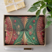 Red Green Decorative Holiday Tissue Paper 薄葉紙 (ギフト)