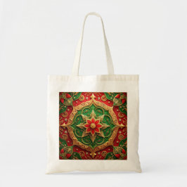 Red Green Decorative Holiday Tote Bag トートバッグ