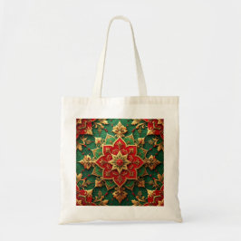 Red Green Decorative Holiday Tote Bag トートバッグ