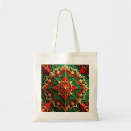 Red Green Decorative Holiday Tote Bag トートバッグ