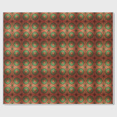 Red Green Decorative Holiday Wrapping Paper ラッピングペーパー (フラット)