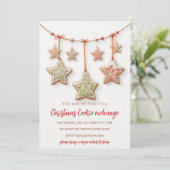 Red Green Festive Cookie Exchange Christmas Party 招待状 (スタンド正面)