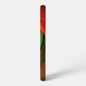 Red Green Floral Modern Abstract Art Pattern #21 Samsung Galaxyケース (左側面)