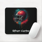 Red Green Football Helmet Kids Mousepad マウスパッド (マウス)
