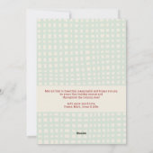 Red Green Gold Plaid Pattern Happy Holidays Photo シーズンカード (裏面)