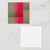 red & green gradient squares  ノートカード (正面/裏面)