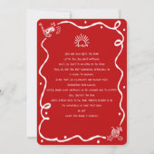 Red Green Mele Kalikimaka Photo Doodle Christmas シーズンカード (裏面)