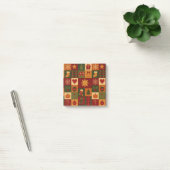 Red Green Patchwork Quilt Rustic Farmhouse Floral ポストイット (オフィス)