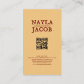 Red Green Patchwork Quilt Rustic Farmhouse Floral 名刺 (裏面)