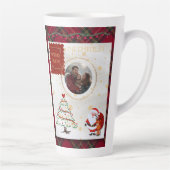 Red Green Plaid Christmas カフェラテマグ (右)