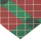 Red Green Plaid Christmas テーブルクロス (アングル)