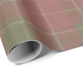 Red Green Plaid Pattern Wrapping Paper ラッピングペーパー (ロールコーナー)