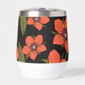 Red green purple Scarlet Pimpernel watercolor (正面)