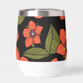 Red green purple Scarlet Pimpernel watercolor (背面)