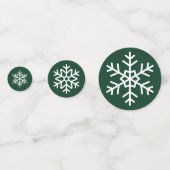 Red & Green Snowflake Confetti コンフェッティ (裏面)