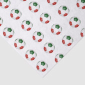 red green soccer balls pattern 薄葉紙 (詳細)