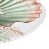 RED & GREEN SUMMER HIBISCUS FLOWERS カッティングボード (角)