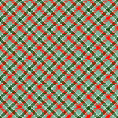 Red Green Tartan Tablecloth Chic Custom Name Style テーブルクロス