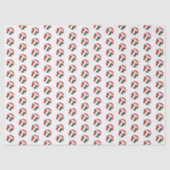 red green volleyballs pattern 薄葉紙 (正面)