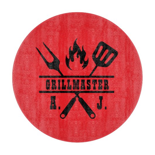 Red Grillmaster Utensil カッティングボード (正面)