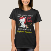 Red Hair Majestic Unicorn Funny Ginger Head Pride  Tシャツ (正面)