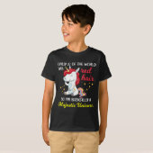 Red Hair Majestic Unicorn Funny Ginger Head Pride  Tシャツ (正面フル)