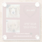 Red Halo Pet Loss Keepsake ガラスコースター (裏面)