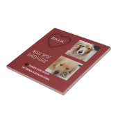 Red Halo Pet Remembrance タイル (側面)