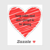 Red Happy heart romance graphic シール (シート)