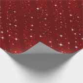 Red Happy xmas luxe background ラッピングペーパー (角)
