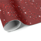 Red Happy xmas luxe background ラッピングペーパー (ロールコーナー)