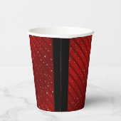 Red Happy xmas luxe background 紙コップ (右)