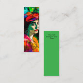 Red Hatブックマークの女性 スキニー名刺 (正面/裏面)